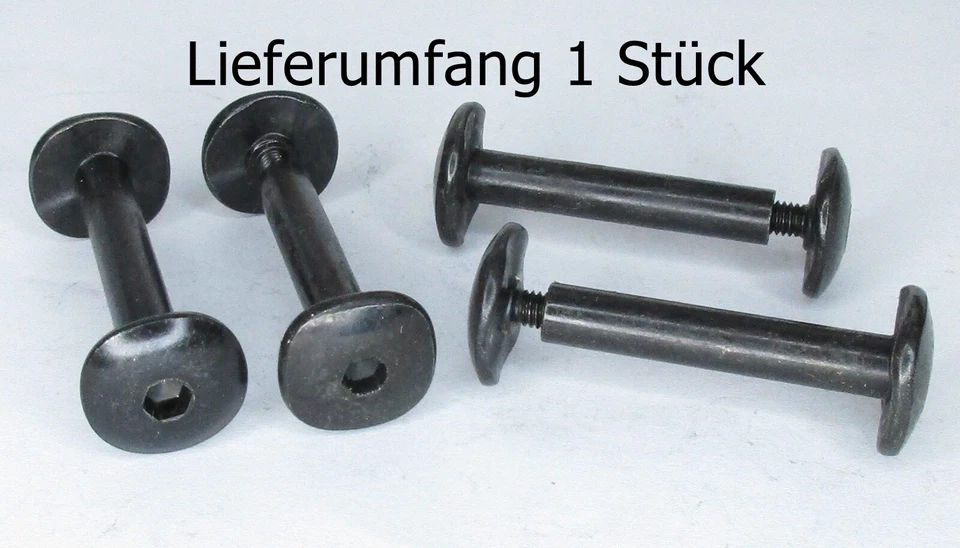 1St. Rollerblade Achse Frame Hardware 34mm, 41mm oder 43mm, Ø 6mm Stahl Original