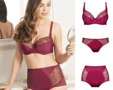 Image of Charnos Ophelia Underwired Side Support Full Cup Bra, Brief or Deep Brief
