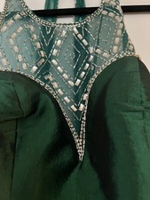 Mac Duggal metalíc evening gown size 8 impeccable used one hour for photo