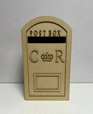 Wedding Post Box, Royal Mail Style MDF For Wedding Engagement Cards, Flat Pack