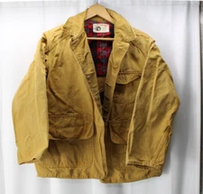 Men's Vintage 50s Black Sheep Distressed Hunting Field Coat Jacket Large 1010