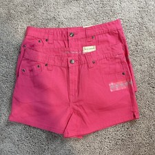 ARIZONA 14 1/2 PLUS PINK DENIM JEAN SHORTS SET OF 2