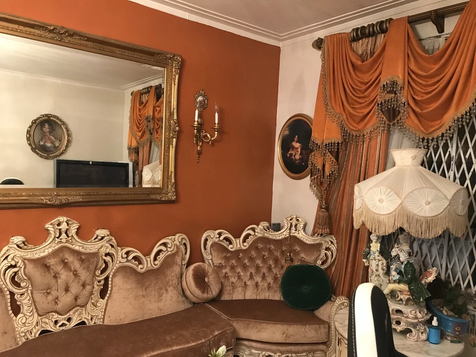 Juego de sofá/sofá rococó italiano antiguo, juego de 3 piezas Foto 2 de 3