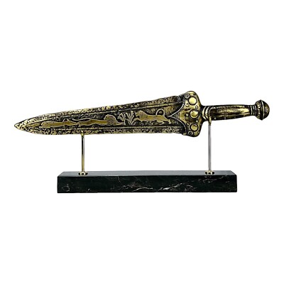 Mykenisches Dolch Schwert Altgriechisches reales Bronze Metallkunst Skulptur
