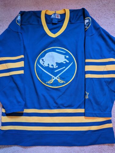 NHL Starter Buffalo Sabres OG Blue Hockey Jersey, Size L - Picture 1 of 3