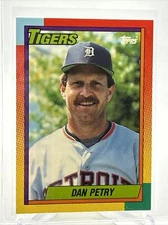 1990 Topps Traded TIFFANY Dan Petry Baseball Card #93T Mint FREE SHIPPING