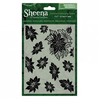 Sheena Crafters Companion: Festlich: 5x7'' Prägeordner Weihnachtsstern Fülle