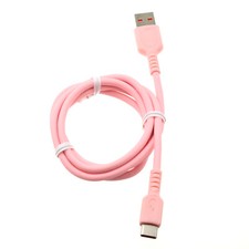 3ft USB-C Cable Pink Charger Cord Power Wire Type-C Fast Charge for Cell Phones