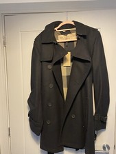 Mens Medium, Burberry Wool Cashmere Trench Coat.