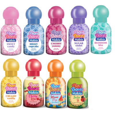 MALIZIA BON BONS  EdT  9 x 50ml EAU DE TOILETTE Testpaket verschiedene Düfte