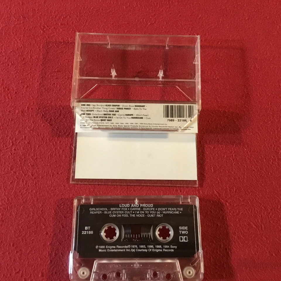 Loud And Proud Casette Tape: Judas Priest, Ozzy, Quiet Riot, Warrant, Accept - Image 2 of 4