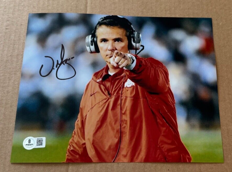 URBAN MEYER Autographed Signed Ohio State Buckeyes 8X10 PHOTO BECKETT CERTIFIED #8 