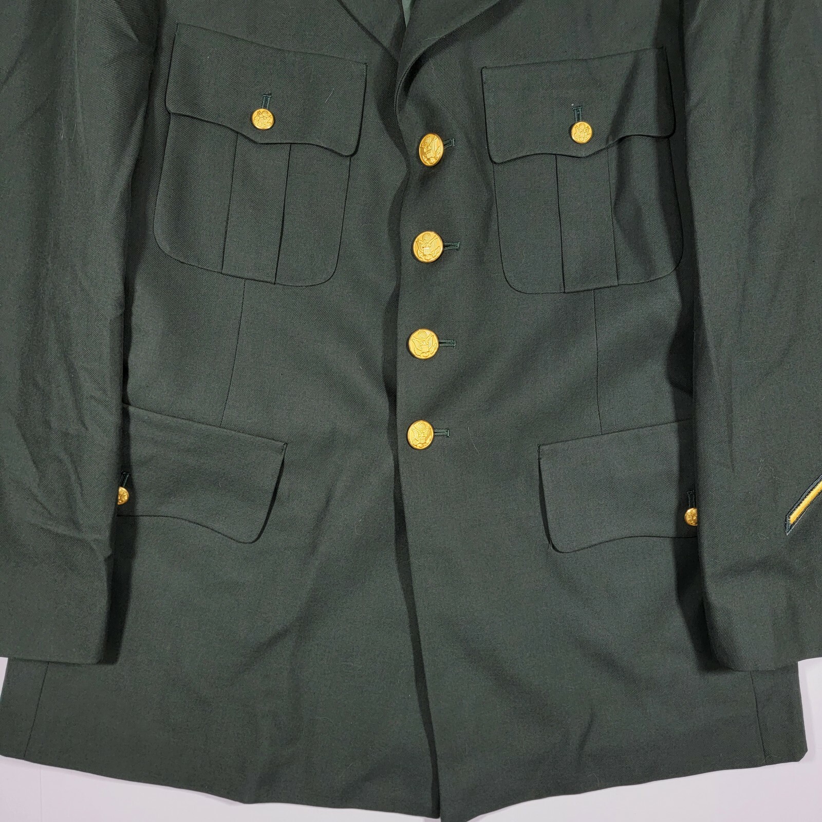 DPSC Men's Military Coat ARMY GREEN Poly Wool CLASS I… Gem