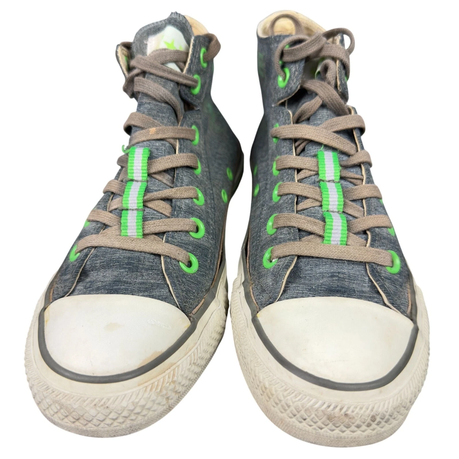 Sneakers Converse All Star Chuck Taylor Denim Donna 8 Verde Pieghevole 535580F