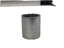 POWR-KRAFT 3/8 drive 12pt socket, size 11/16”, model 84W4847, USA 🇺🇸