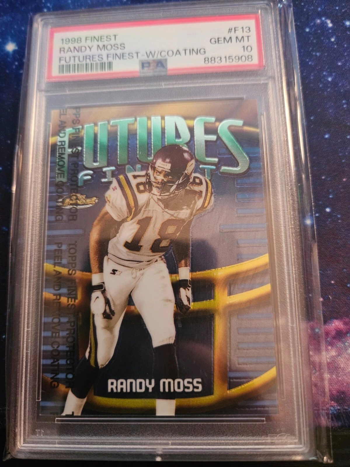 Randy Moss Finest Futures Finest #F13 Futures Finest-w/Coating