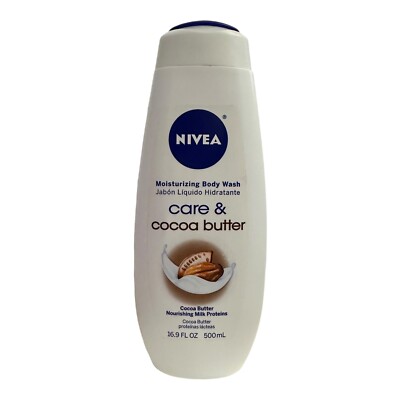 Nivea Care & Cocoa Butter Nourishing Milk Protein Body Wash 16.9 oz Discontinued
