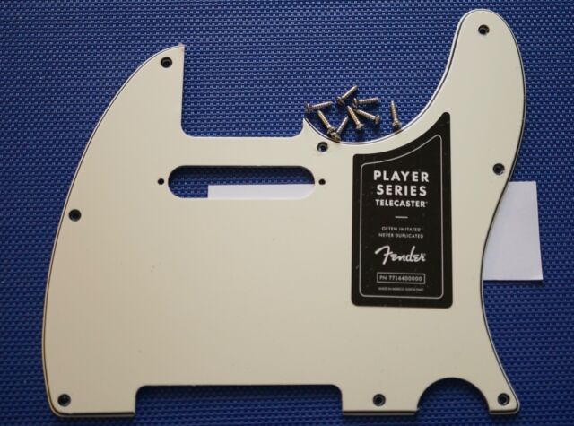 ! Fender Player Tele PICKGUARD Telecaster Guitar Parts Parchment 3 Ply ! Fender Player Tele PICKGUARD Telecaster Guitar Parts Parchment 3 Ply