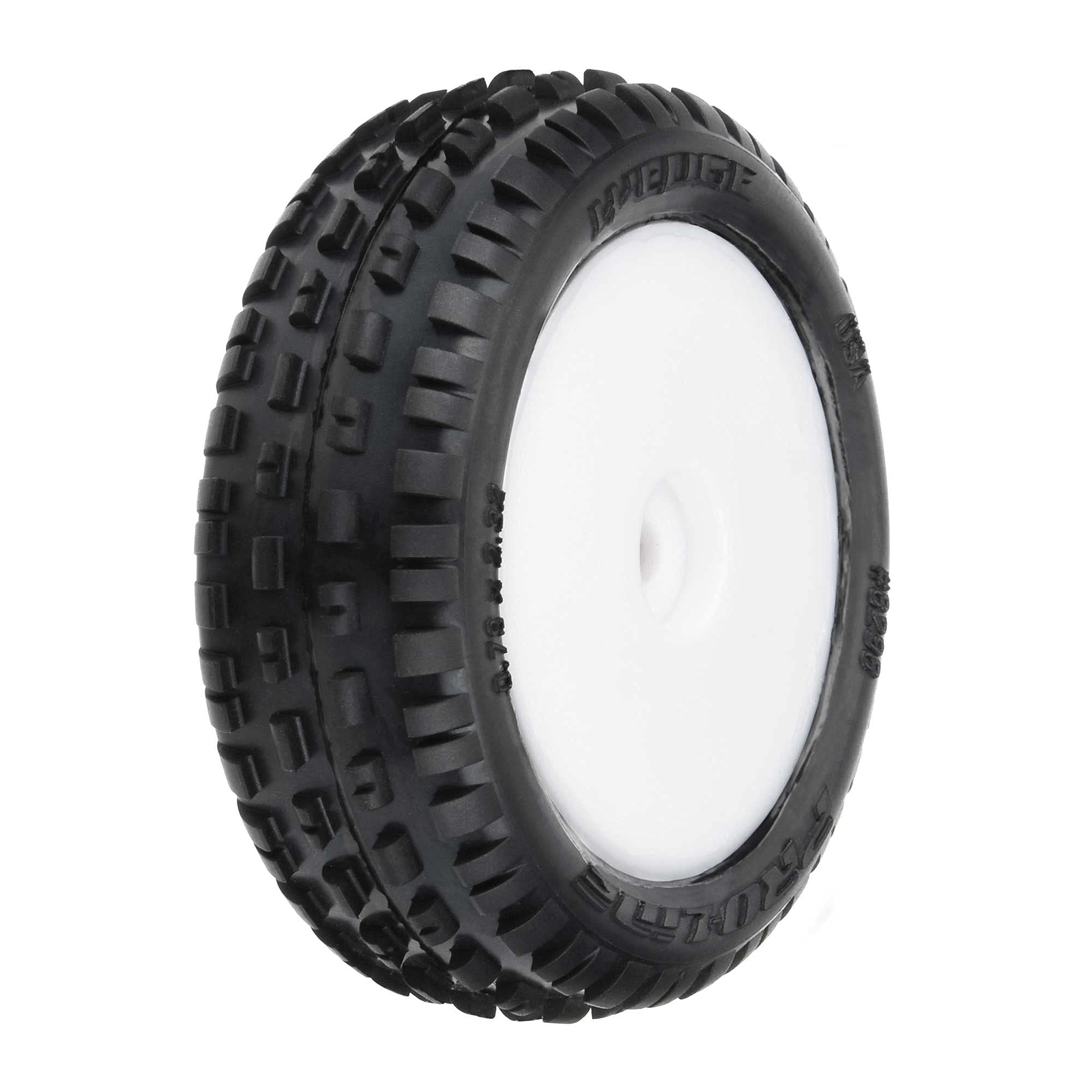 -line Racing Wedge Carpet Tires MTD White Mini-B Front PRO829813 RC Tire