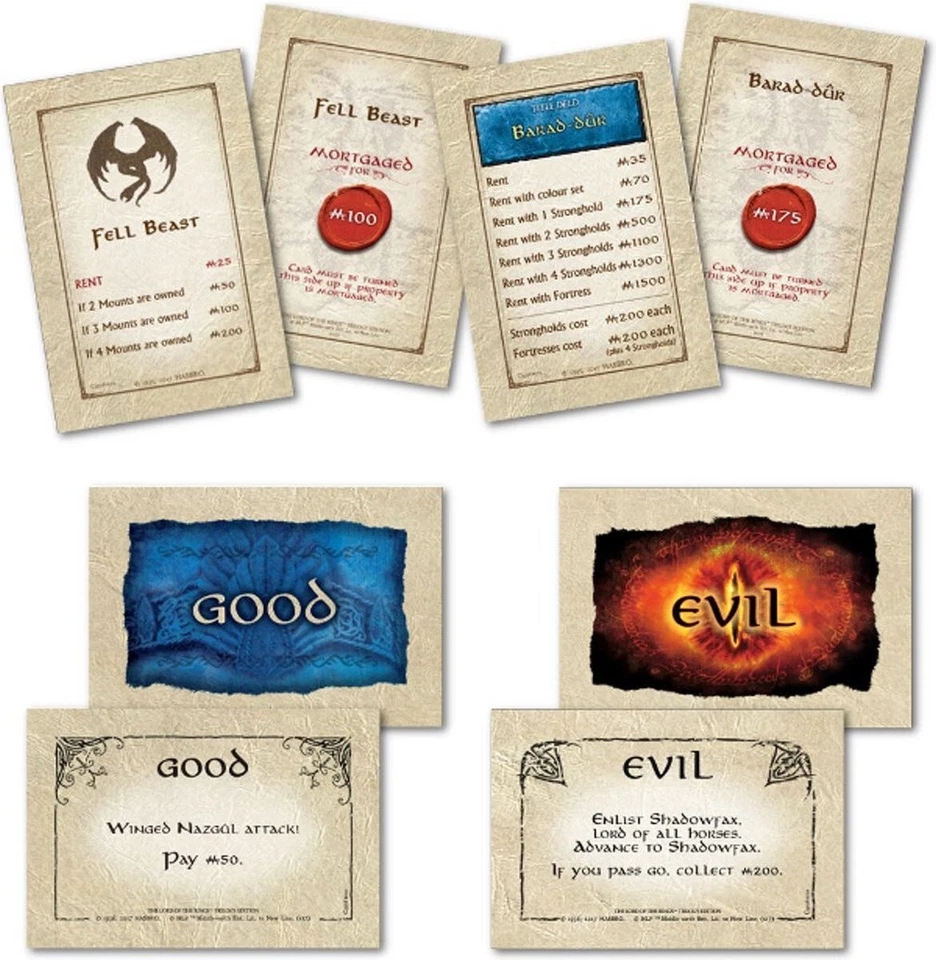 Monopoly The Lord of the Rings Trilogy Edition Family Board Game (BRAND NEW) - Image 3 of 4