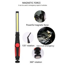 USB COB LED Magnetic Work Light Car Garage Mechanic Home Rechargeable Torch Lamp