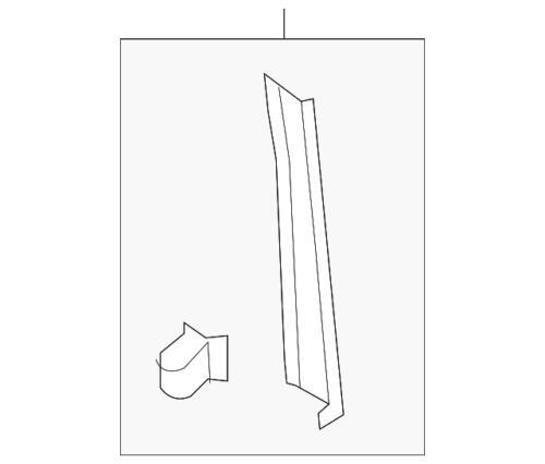 Panel de moldura del lado del conductor para Ford Edge 2015-2022 (N/P GT4Z-5802344-AA)