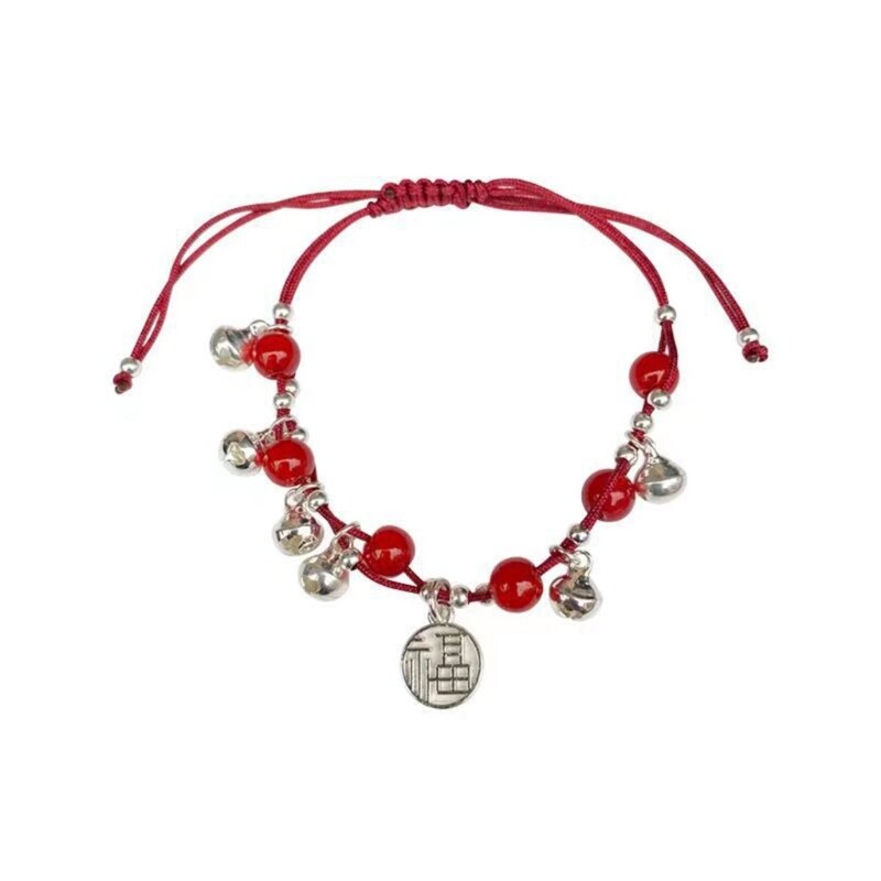 Red Rope Bracelets FU Characters Bracelets Protections Amulet Wristbands Women