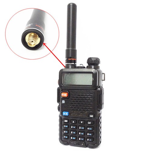 145/435MHz UV Dual Band High Gain SMA-Female Short Antenna for Walkie Talkie - Zdjęcie 6 z 9