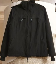 40/42 Damen Winter Funktions- Sport Jacke schwarz abnemb. Kapuze Maße beachten