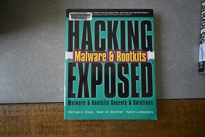 Hacking Exposed:  Malware  Rootkits Secrets  Solutions - Paperback - GOOD