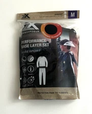 Zeroxposur Boy's Performance Base Layer Set Black Shirt and Bottom Sz Medium New