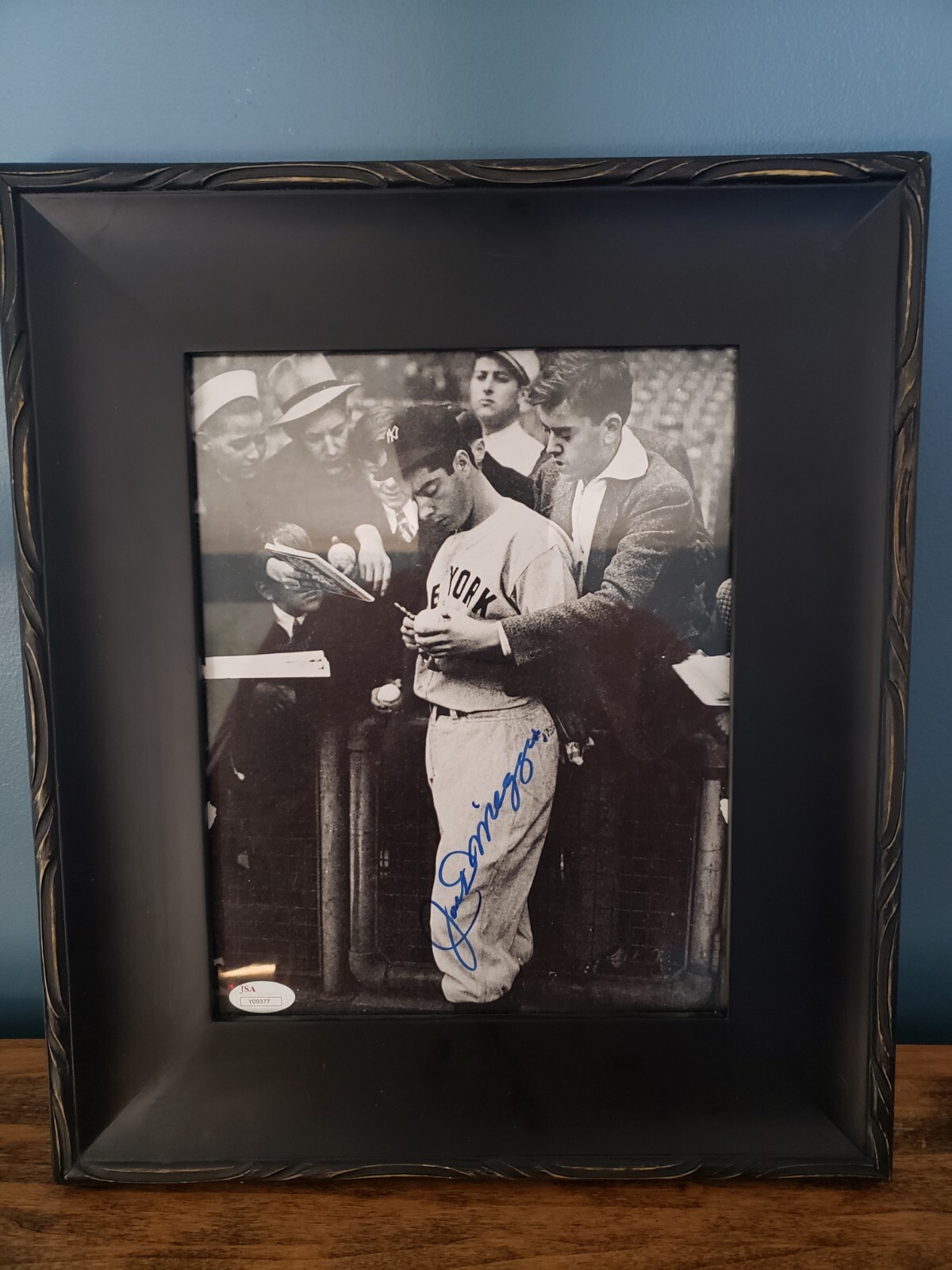 Joe DiMaggio Autographed Signed New York Yankees JSA Full Page Cert 8x10 Photo Yankees 