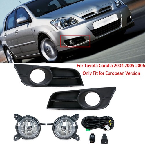 Fog Light Assembly For Toyota Corolla 2004-2006 Halogen Lamp Fog Light Grill