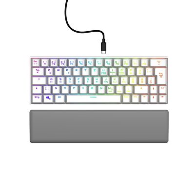 uRage Gaming PC Tastatur Keyboard Exodus 760 Mechanical Mini QWERTZ R.S. Weiß