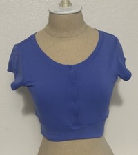 OFFLINE By Aerie Ribbed Crop Top Blue Size Small