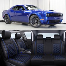For Dodge Challenger Sxt Rt Seat Cover Leather 5 Seat Front Rear Set Protector