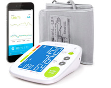 Bluetooth Blood Pressure Monitor Smartphone Connected Health Monitoring Home Use