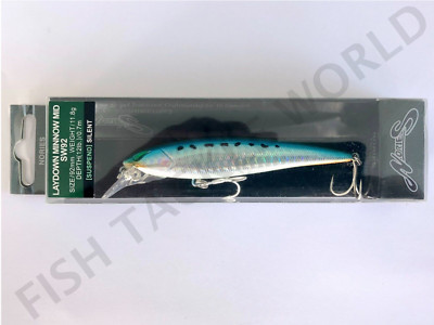 NORIES Laydown Minnow MID SW92 JDM Jerkbait - Color S-17H Holo Maiwashi