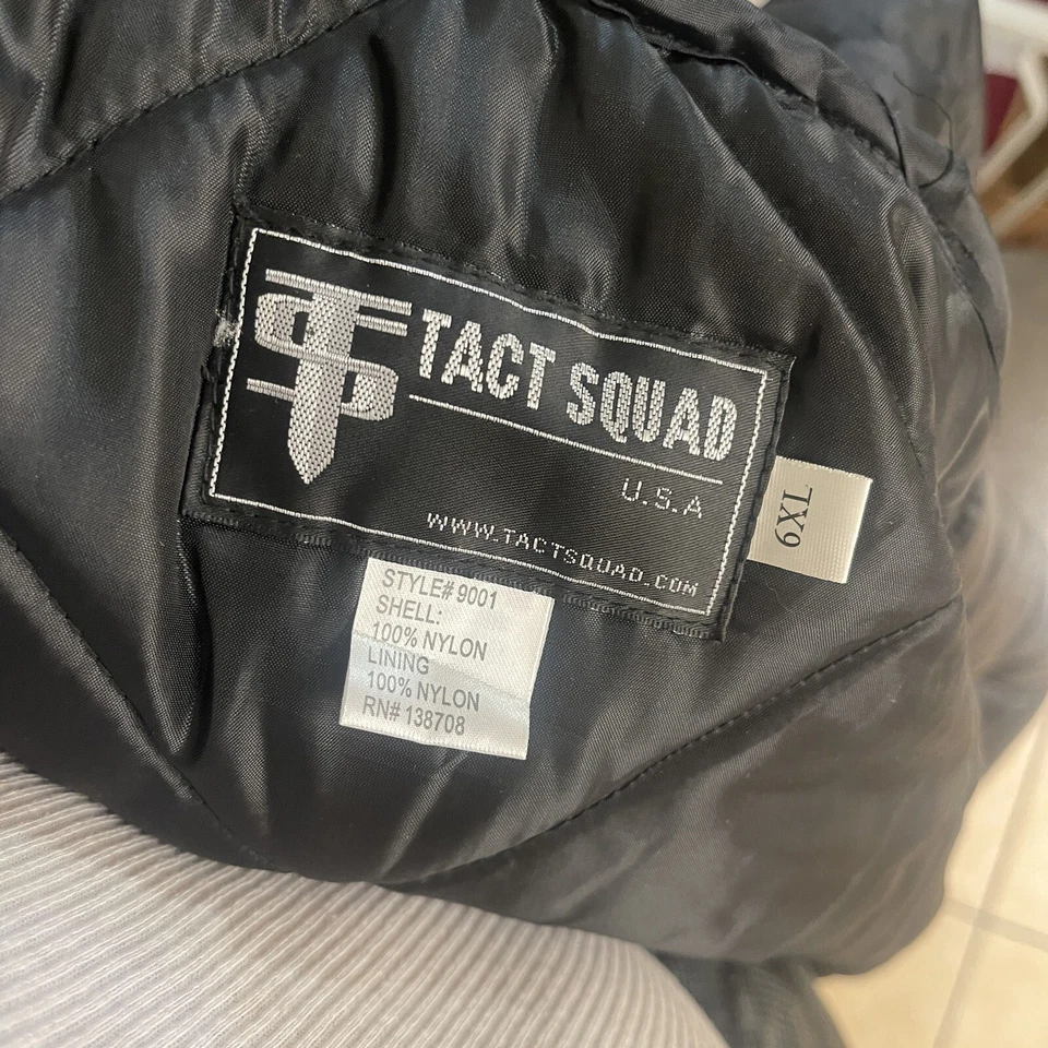 TACT SQUAD 9001BK CLASSIC DUTY JACKET WITH REMOVABLE LINER SIZE 6XLarge BLACK - Image 2 of 4