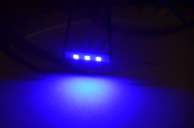 (4)(14v-LED AXIAL ROYAL BLUE LAMPS VU METER/M504,M588F,M508,M5099,M5570/Onkyo