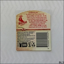 Bohemian Pilsner Matilda Bay Brewing Beer Label (BL3)