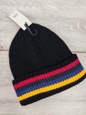 River Island Mens Acrylic Classic Beanie One Size Black