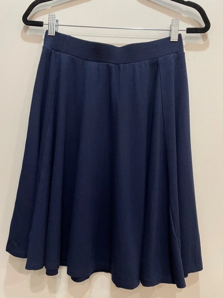 Lacoste Pleated Skater Skirt Womens Size 36 Small Navy Old Money Preppy Tennis - Image 4 of 4