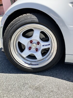 16x8 Work Meister S1 4x100 ET20 with new tires | eBay