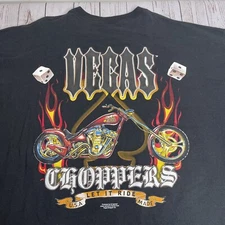 Las Vegas Choppers Let It Ride Graphic T Shirt Motorcycle Biker Mens 3XL Black