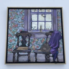 RICHARD LANG CHANDLER PAINTING ORIGINAL IMPRESSIONISM STILL LIFE FAMOUS LISTED