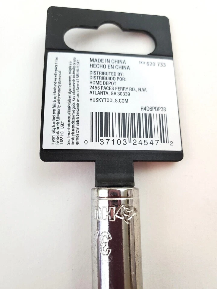 Husky 3/8" SAE Deep Socket 1/4" Drive 6 Point H4D6PDP38 - Image 4 of 4