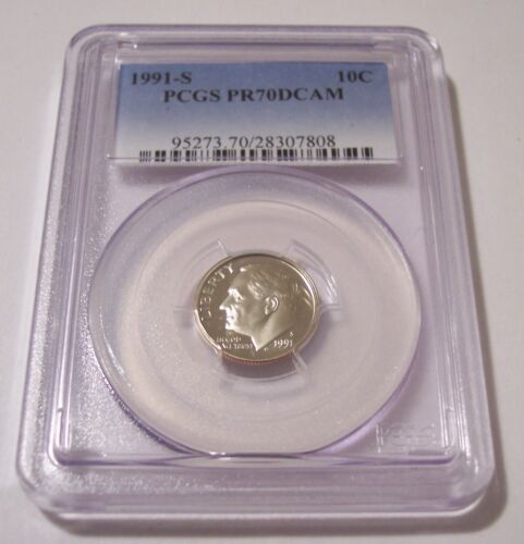 1991 S Roosevelt Dime Proof PR70 DCAM PCGS