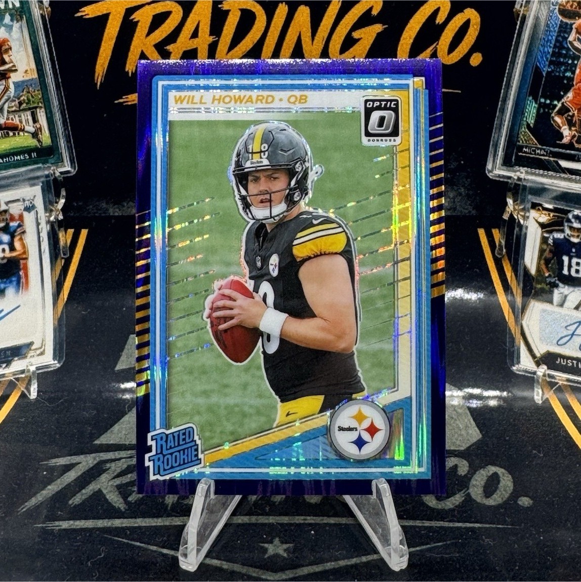 2025 Panini Donruss Optic Will Howard Rated Rookie Purple Shock Prizm #233
