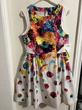 Prabal Gurung White Floral Crush Flower Spring Tulle dress( for Target), size 6